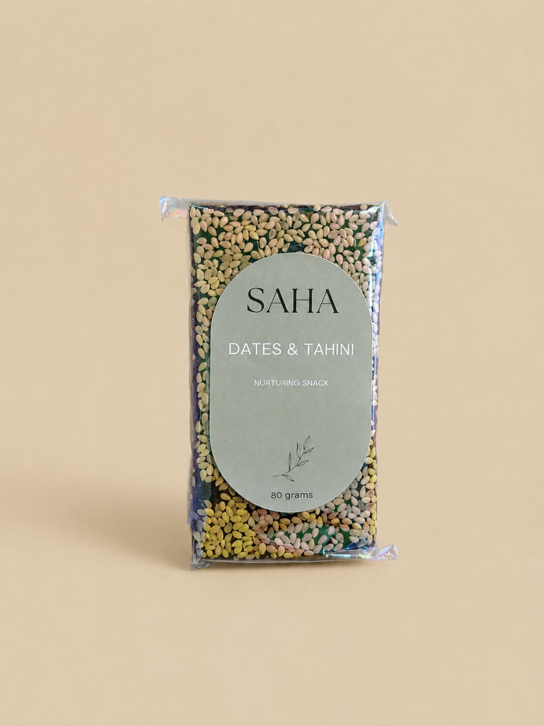 SAHA dates and tahini nurturing snack, 80 grams